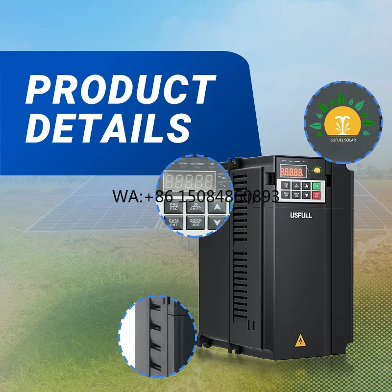 

4KW 5HP 220V Single Phase MPPT Solar Water Pump Inverter PV Irrigation Pump System Speed Controller