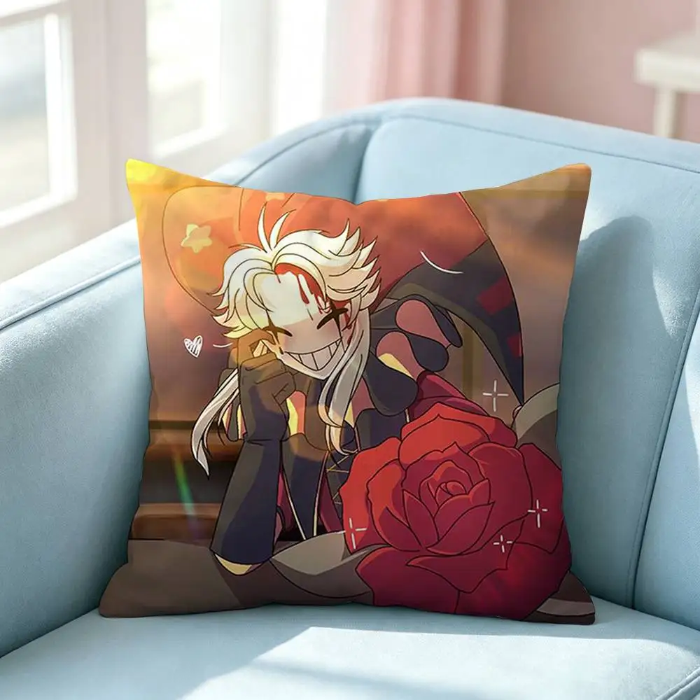 The F-Freak C-Circus P-Pierrot Square Double-Sided printed Pillow Case Bedroom Bedside Pillow Sofa Cushion Cover
