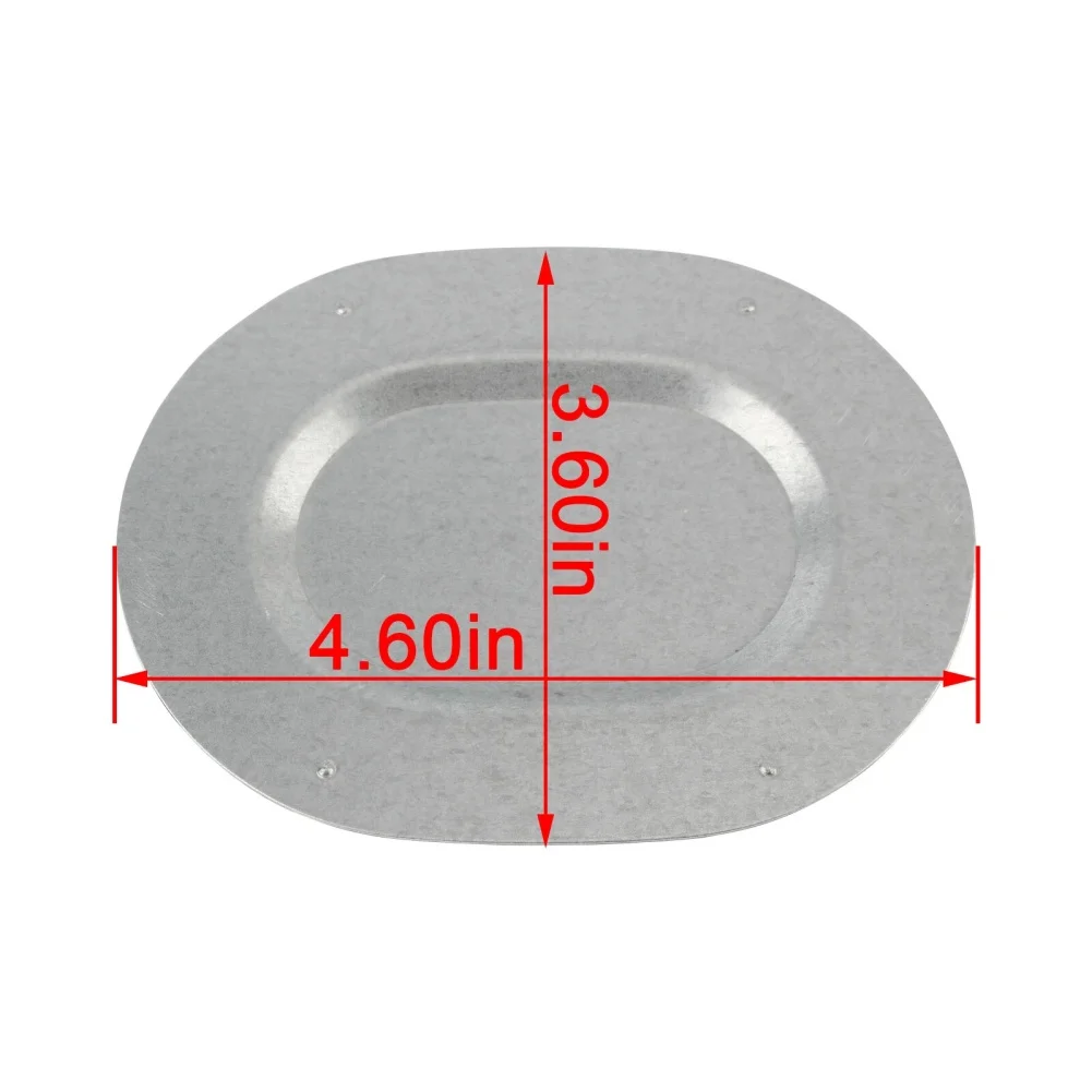 For Trunk Moisture Protection As Shown Oval Trunk Drain Stamped Steel Cover Raised Recessed Center Flat Outer Flange