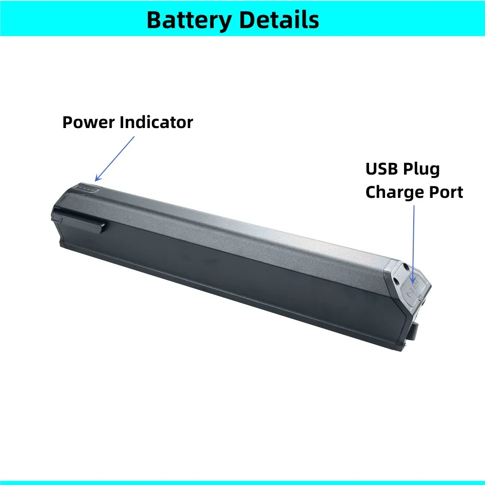 36V 10Ah 12.8Ah 13.4Ah 14Ah 16Ah 17.5Ah Starter Saber Li-ion Ebike Battery for Allegro Freedom Nakamura e-summit Surpass E-bike