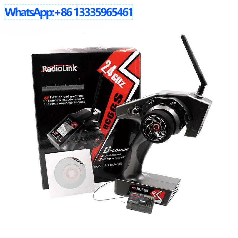 RadioLink Ledi RC6GS v3 remote control 2.4G 6-channel R7FG receiver, LCD screen