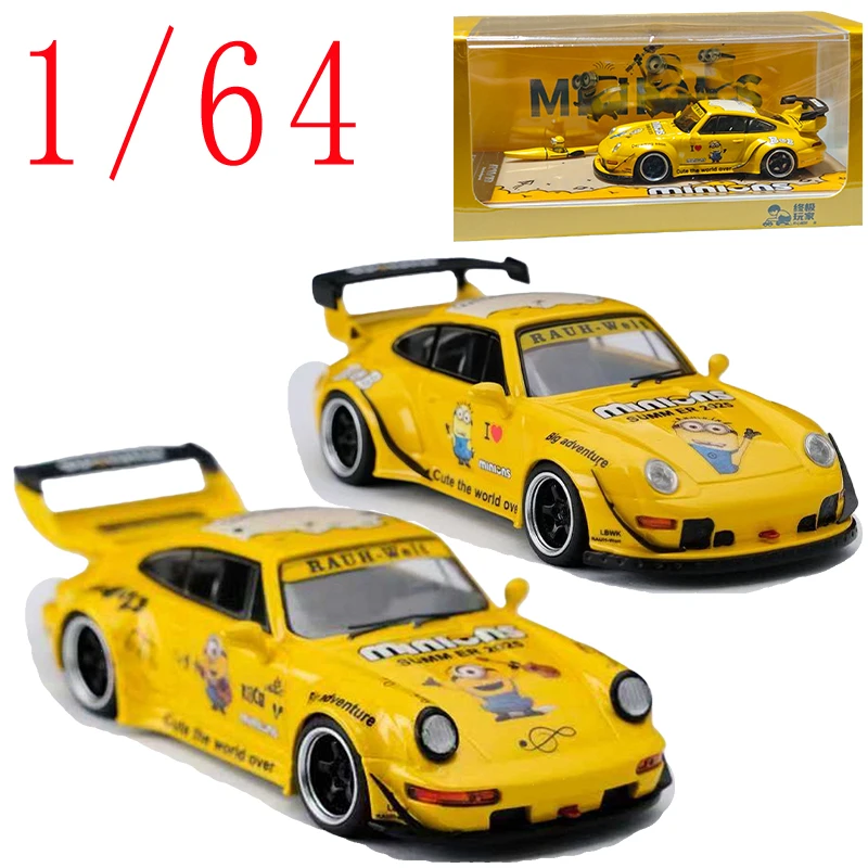 Ultimate Player Diecast 1/64 Scale Porsche RWB 993 964 Sports Car Model Alloy Porsche RWB Car Model Collection Display