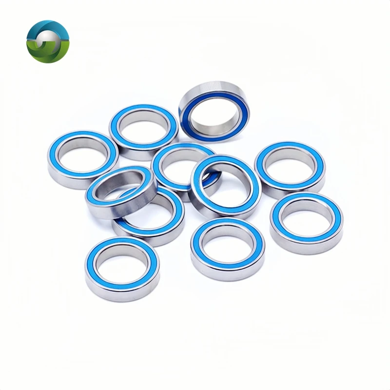 10PCS 6701RS Bearing ABEC-7 12x18x4 mm Hobby Electric RC Car Truck 6701 RS 2RS Ball Bearings 6701-2RS Blue Sealed image 6