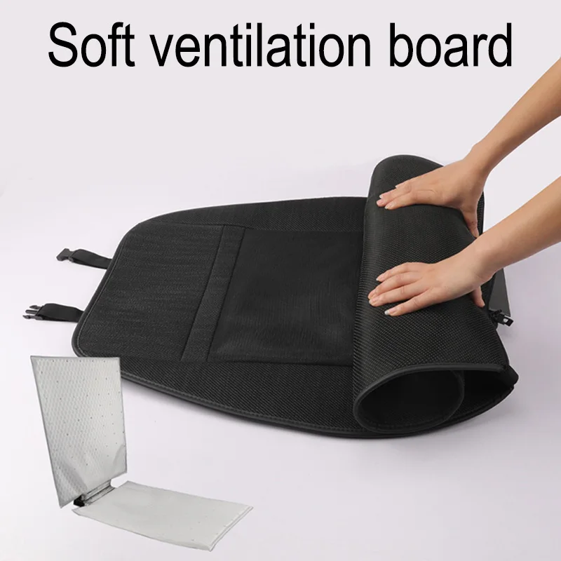 Car Air Conditioning Cooling Seat Cushion Ventilation Heated Seat Backrest Inhaling Silent External Fan Blowing Seat Pad view 5