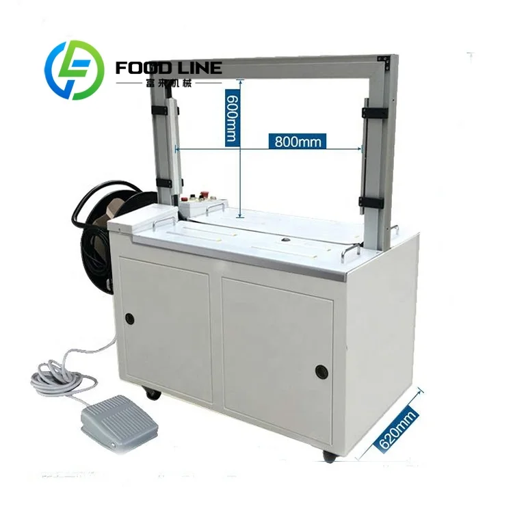 

Fully Automatic Small Package Strapping Machine Mini Size Design For Small Carton Gift Box And Light Product Packaging