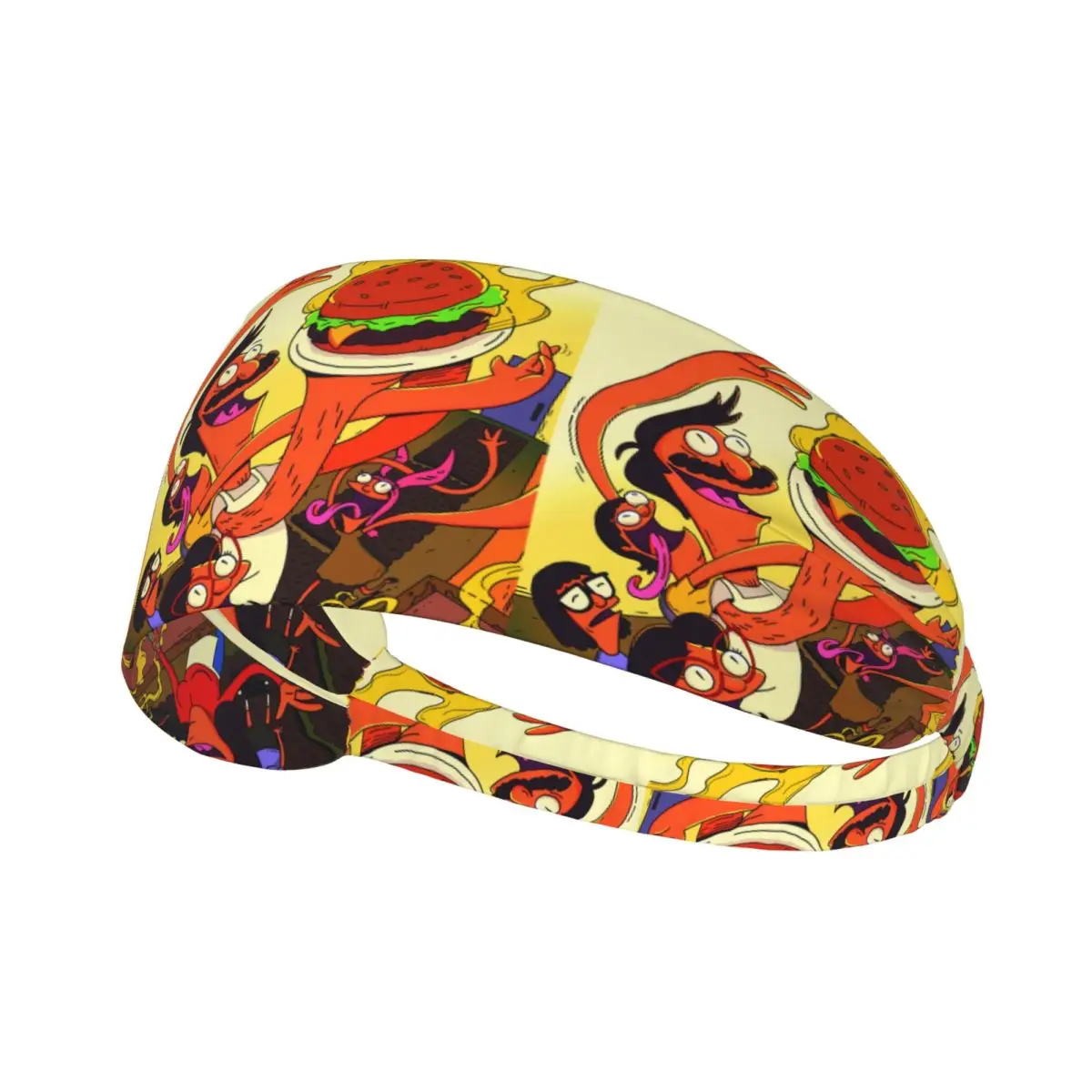 

Custom Bob's Burgers American Animation Sports Sweatbands for Tennis Quick Drying Headband Men Women