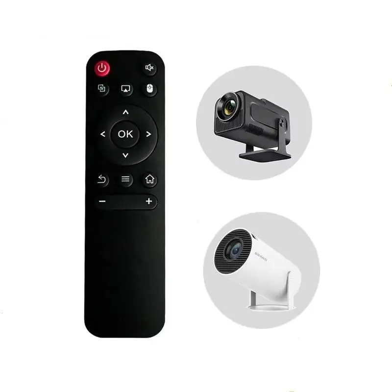 Replacement HY300 PRO Remote Control Lightweight Design Easy to Carry Fits HY300 PRO Projector for Outdoor Camping Movies