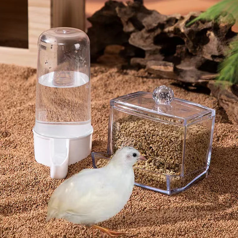 

Ruding chicken automatic water dispenser chicken feeding basin drinking water feed trough kettle supplies Rutin chicken feeder