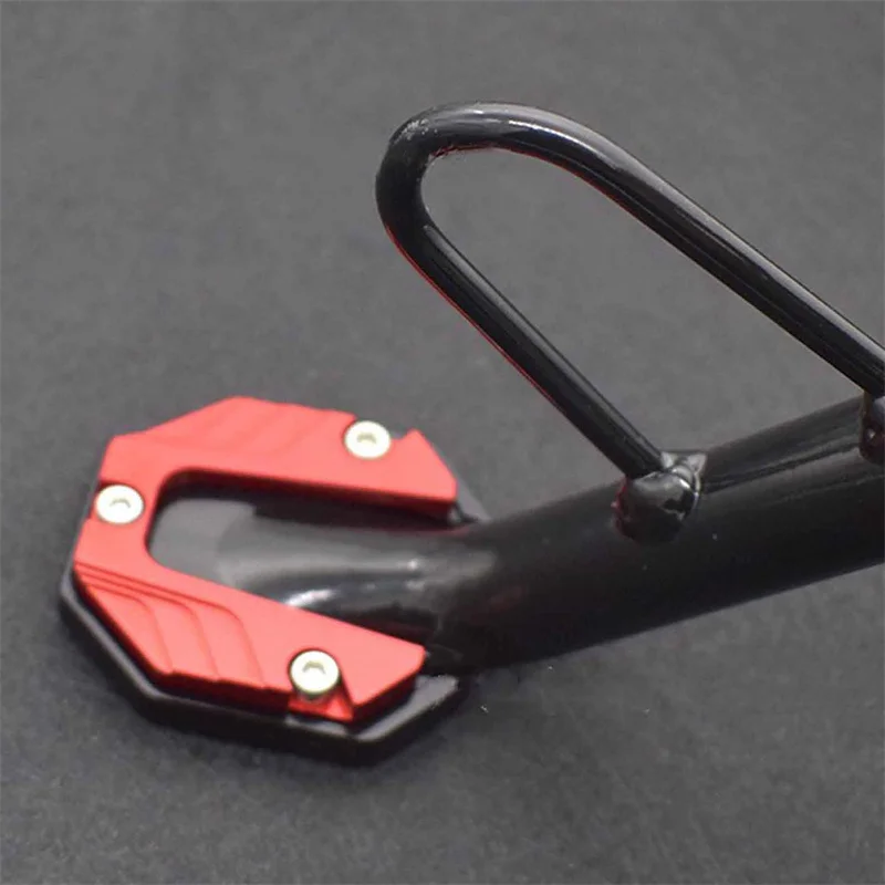 Aluminum Alloy Motorcycle Bike Kickstand Extender Foot Side Stand Extension Foot Pad Support Plate Motorbike Accessories