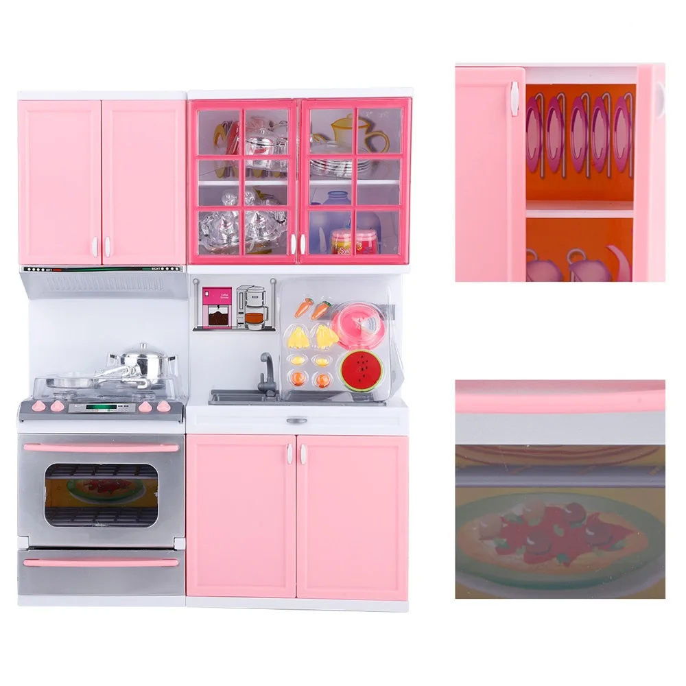 Nieuwe Mini Keuken Fantasiespel Set Grappig Keukengerei DIY Kinderspel Keuken Set Miniatuur Keuken Speelset Speelhuis Spel