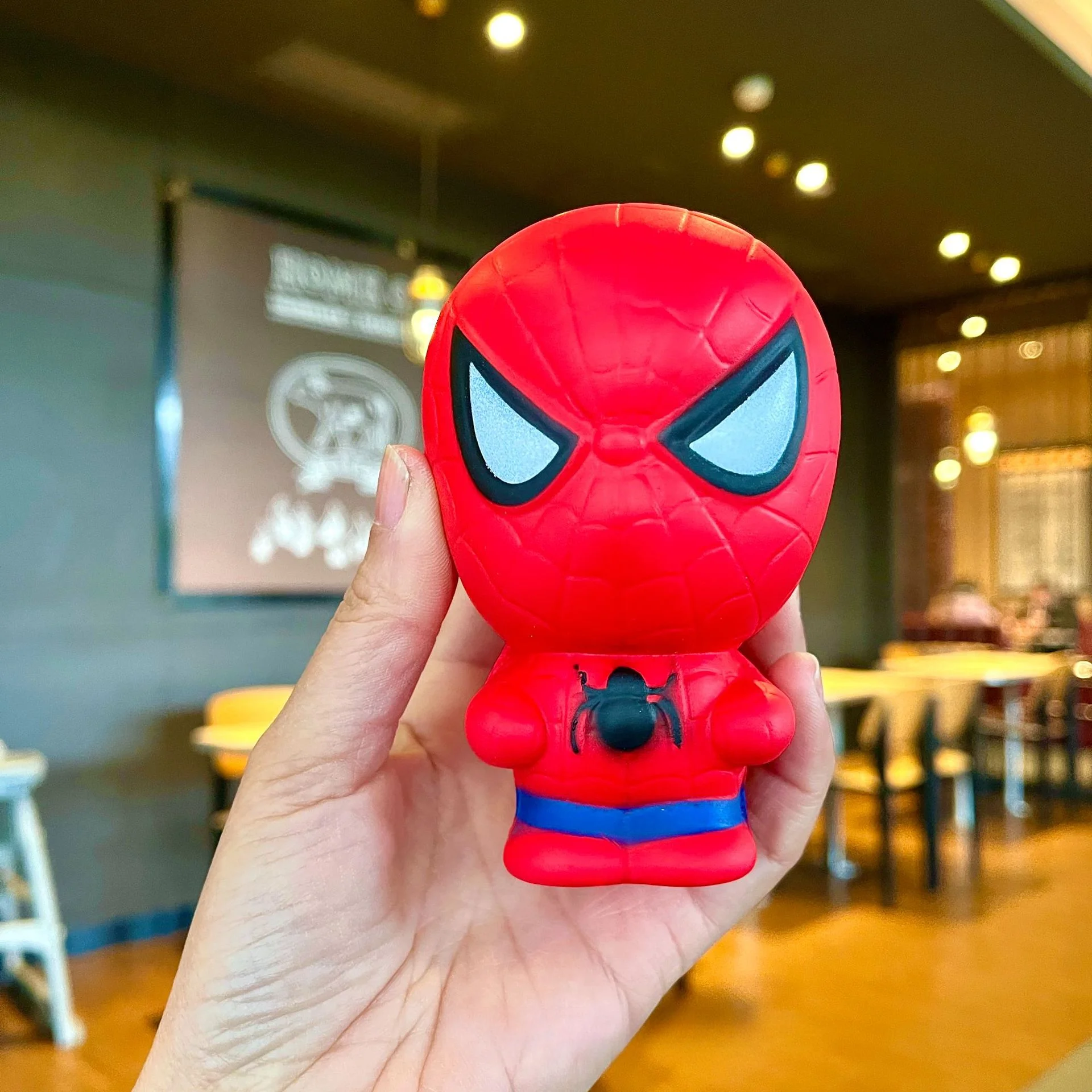 Marvel Anime Dolls Spider-Man Hulk Iron Man Kawaii PU Stress Relief Squishy Toys Children Birthday Gift Stress Reliever Toys