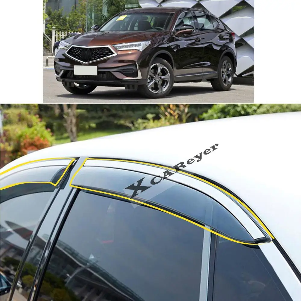 

For ACURA CDX 2016 2017 2018 2019 2020 2021 Car Body Styling Sticker Plastic Window Glass Wind Visor Rain/Sun Guard Vent Parts