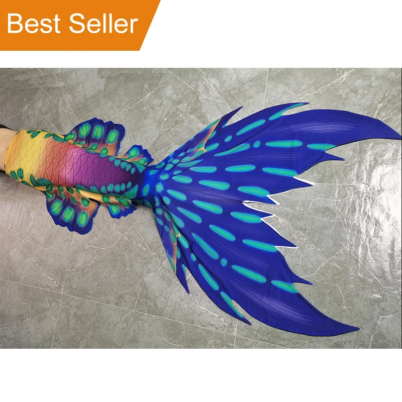 Popular Skins Mermaid Tail for Girls Swimming Bating Suit Mermaid Fish Shape Costume Swimsuit Can Add Monofin Fin with Mahina