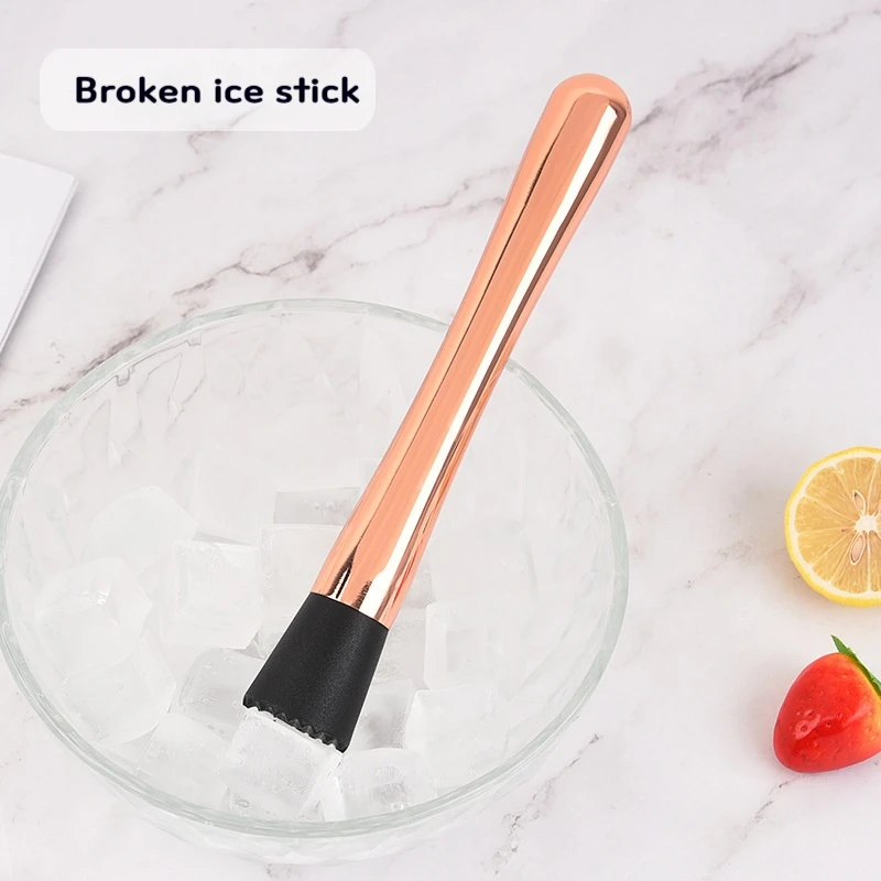 Stainless Steel Plastic Ice Cream Blender, Cocktail Shaker with Extended Crushed Ice and Juice, Bar Tool, 304 Stainless Steel