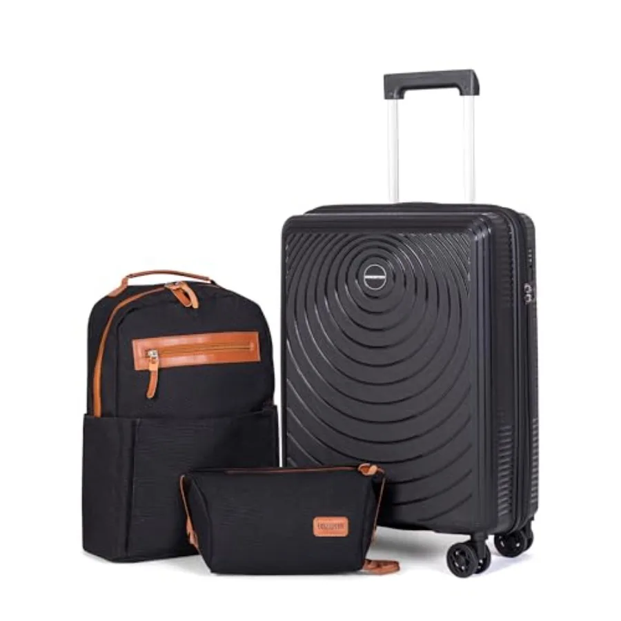 Luggage Sets, Suitcases with Wheels, Hardshell Suitcase Set, PP Carry on Luggage Set with TSA Lock, Travel Luggage,Backpack Typ