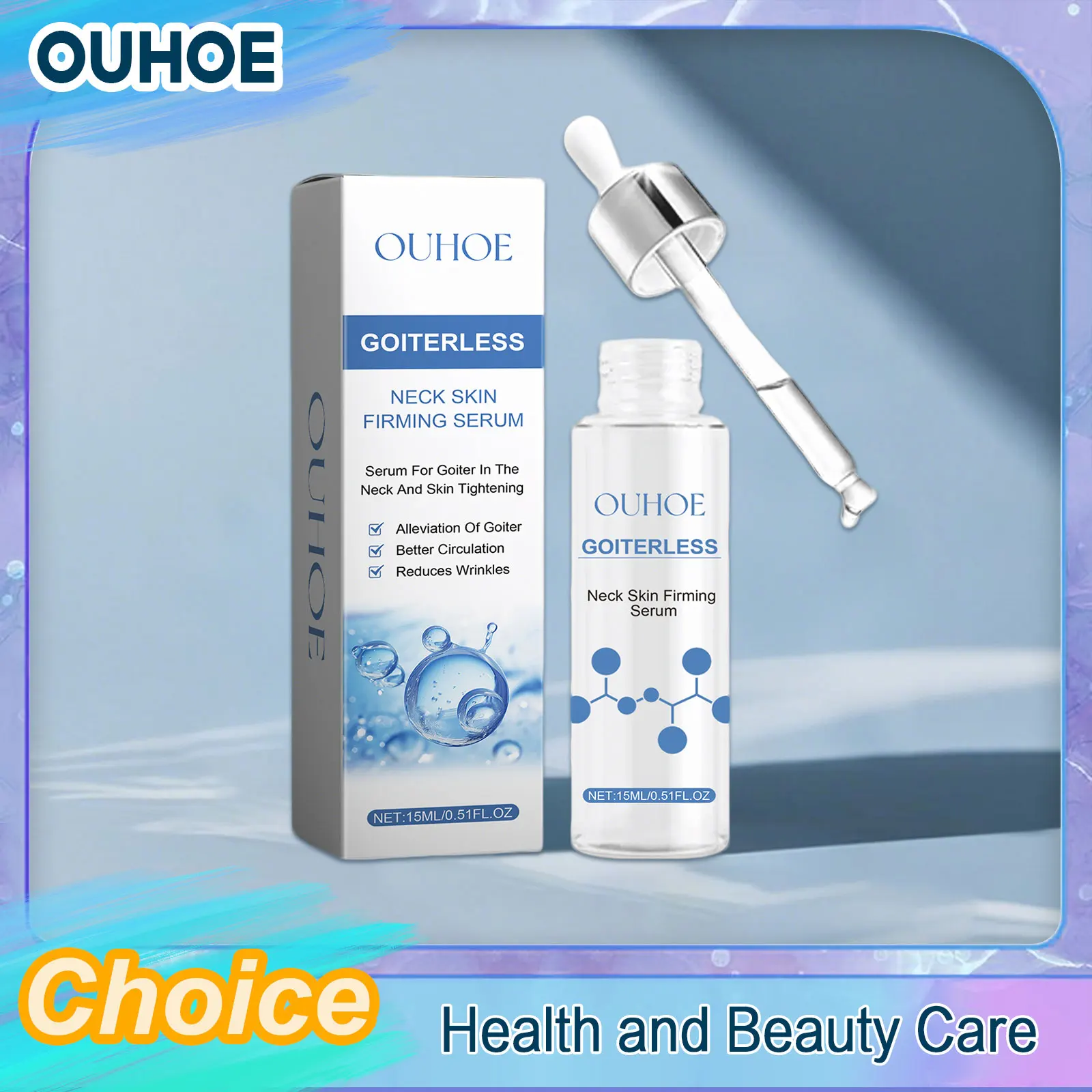 

Neck Firming Serum Goiter Thyroid Treatment Lymph Nodes Removal Smooth Fine Lines Lifting Moisturizing Korean Skin Care Product