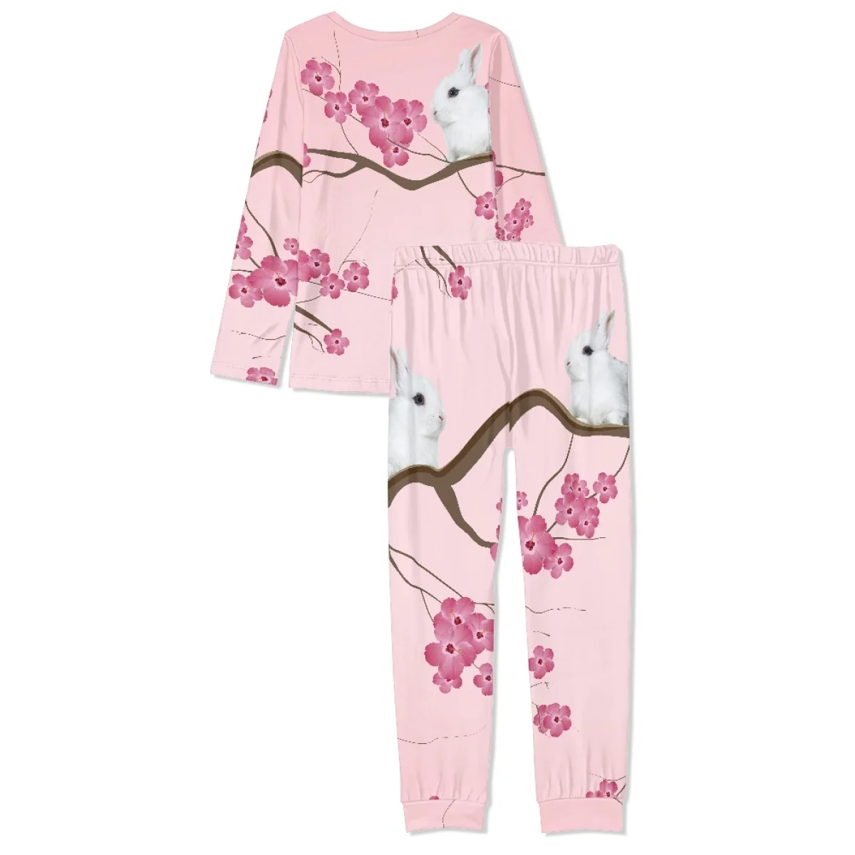 Noisydesigns Women Pajamas Set For Home Floral Vintage Sleepwear Long Sleeve Pants Suit Autumn Ruffle O-neck Night Wears 2024