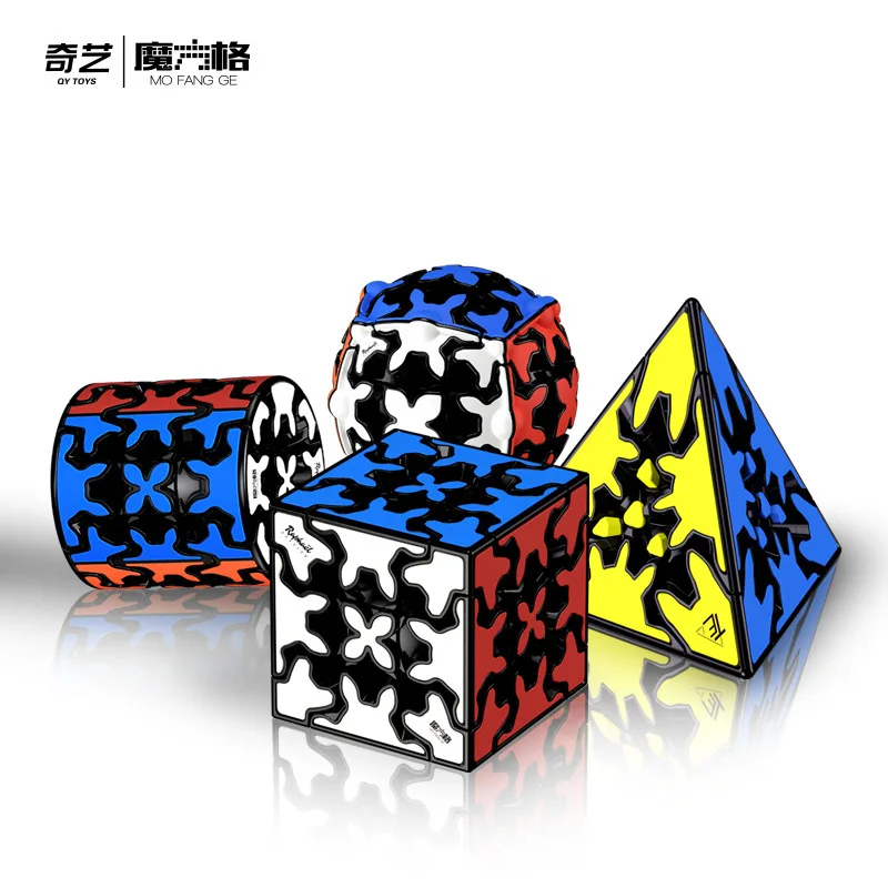 

Новый Qiyi Gear Cube 3x3x3 Gear Cube 3x3 Pyramid Cylinder Sphere Speed Cubes Развивающая игрушка для детей Подарочная игрушка