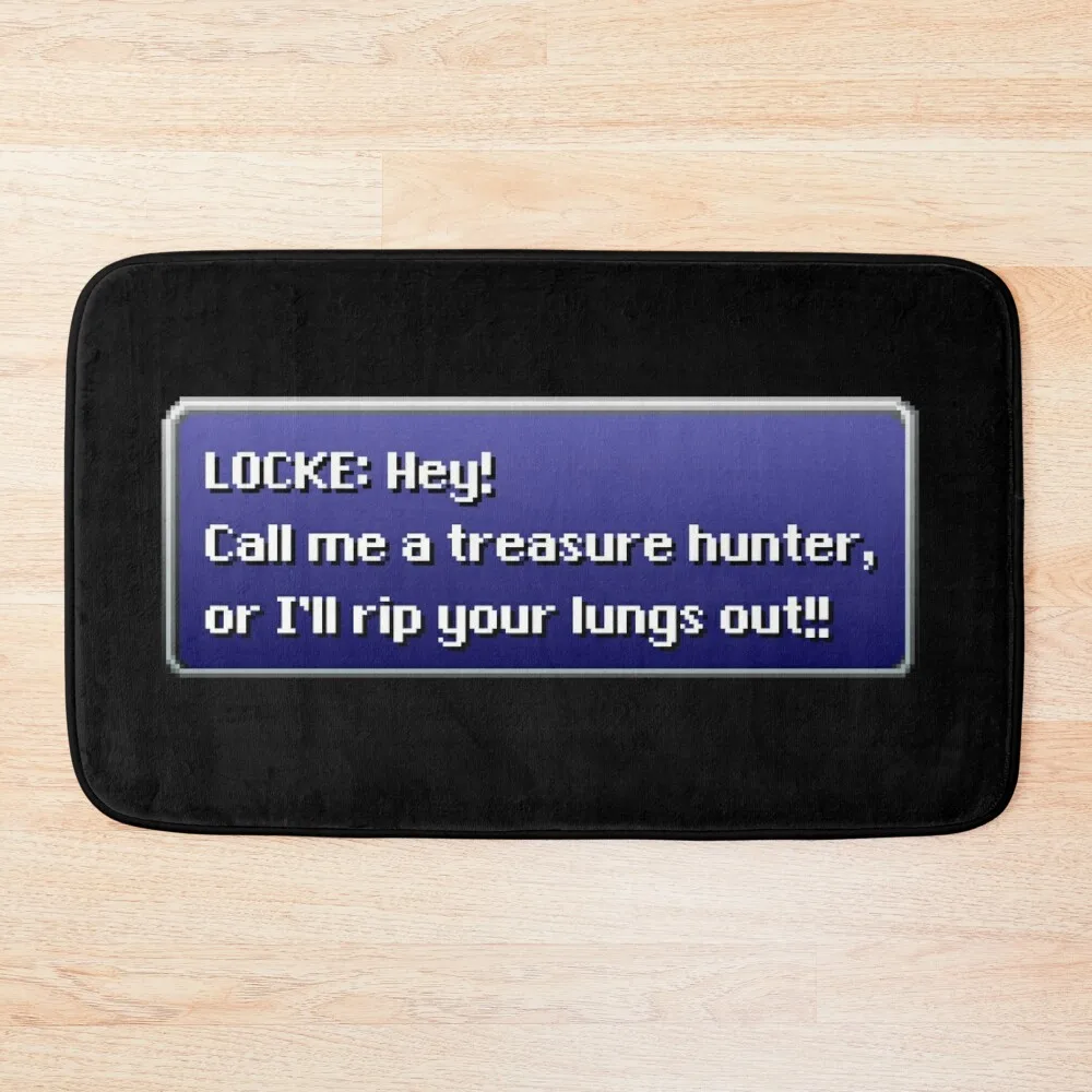 Treasure Hunter - Locke Cole Dialogue Box Bath Mat Bath Rugs Toilet Accessories Bathroom Sets Of Bathroom Accessories Mat