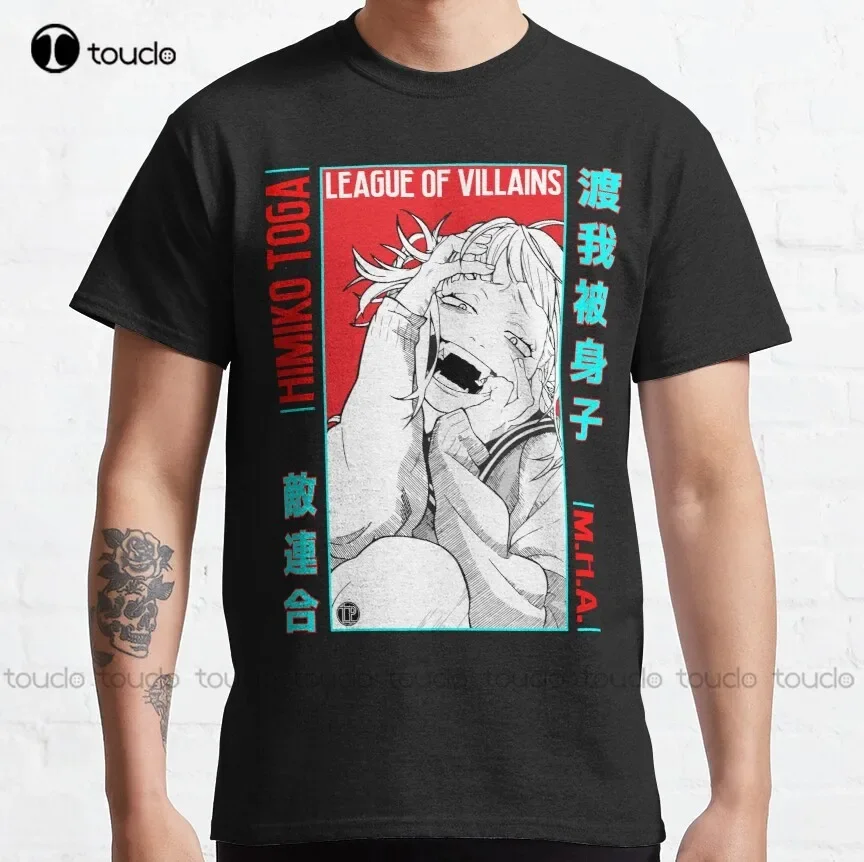 Himiko Toga M.H.A. Classic T-Shirt Black Tee Shirts For Men Custom Aldult Teen Unisex Digital Printing Tee Shirts Xs-5Xl Unisex