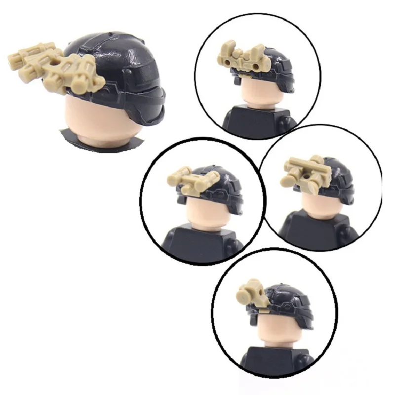 Militär 9-teiliges SD-23 Nachtsicht-Waffen-Set SWAT Spezialeinheiten Mini-Actionfiguren Zubehörteile Bausteine Spielzeug für Jungen – Detail 2