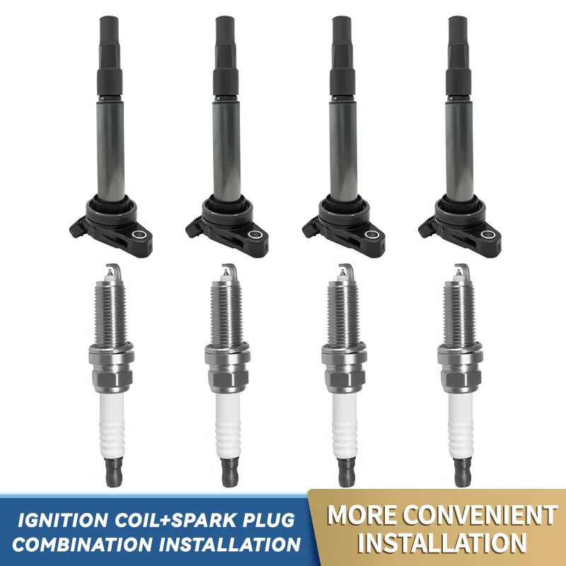 

8PCS Iridium Spark Plugs Ignition Coils 90919-02258 9091902258 9091902252 90919C2003 90919C2005 for Toyota for RAV4 for Corolla