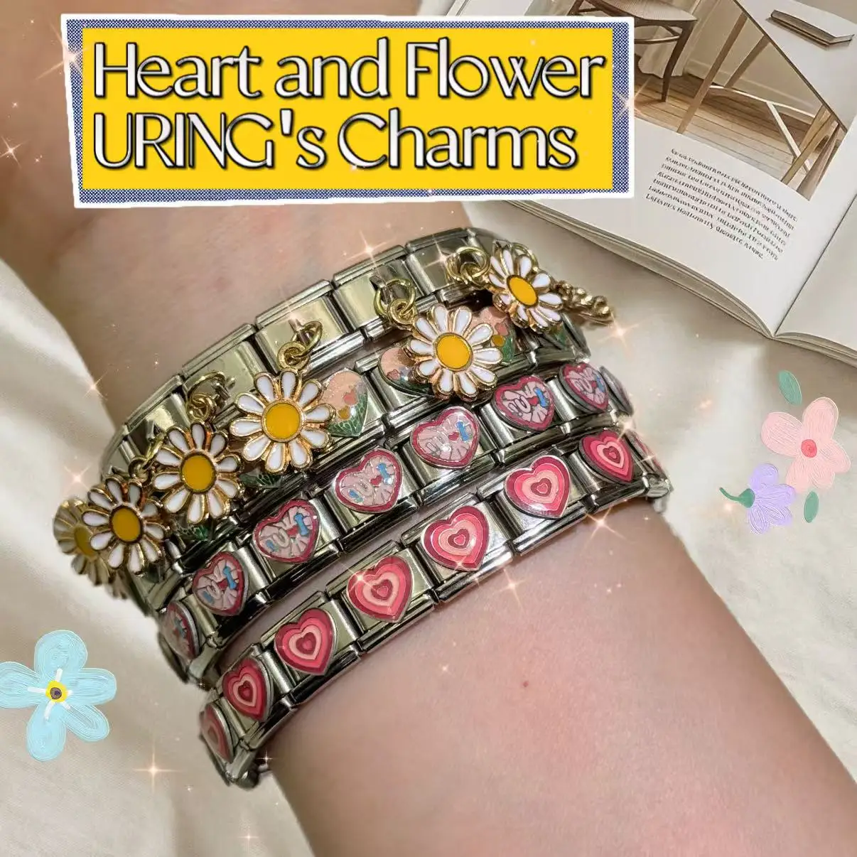 

Сердце Подсолнух Итальянский Подходит 9 мм Ювелирные Изделия Из Нержавеющей Стали Подвески DIY Съемный Ремешок Изготовление Ювелирных Изделий Для Подарок Девушке