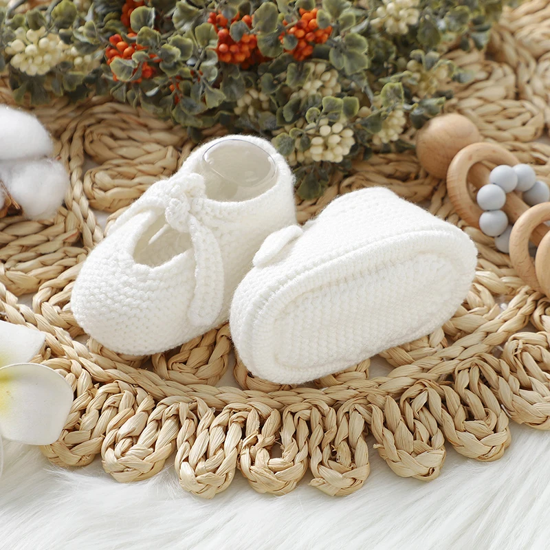 Newborn Baby Shoes Knitted Infant Boy Girl Footwear Fashion Shallow Toddler Children First Bed Boots 0-18M Clothing Accessories
