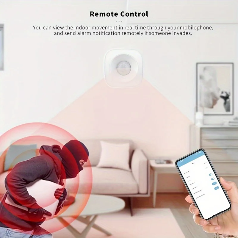 Tuya ZigBee/WiFi PIR Motion Sensor Wireless Infrared Detector Security Burglar Alarm Sensor APP Control Smart Home Alarm System