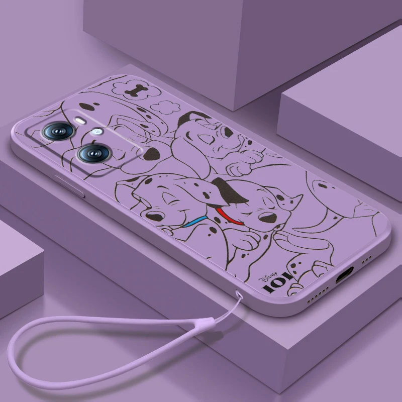 Dog 101 Dalmatians Liquid Rope For OPPO Find X6 X5 X3 A98 A96 A94 A93 A77 A76 A74 A72 A57 A53 A16 5G Funda Phone Case