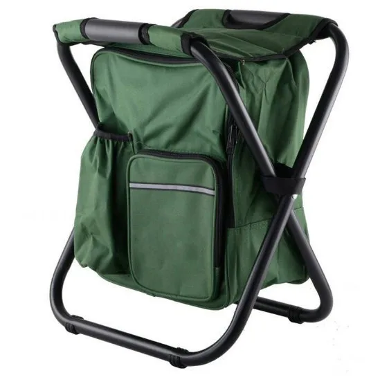 Multi-function Nature camping outdoor  fishing hiking folding chair bag Backpack Chair lightweight telescopic Stool