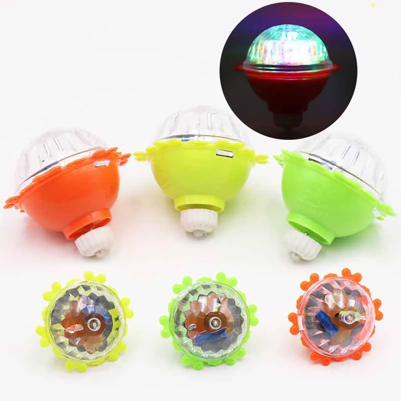 

Children's Classic Nostalgic Toys Friction Gyro Creative Fun Speed Spinning Flash Gyro Toys Children Light - Emitting Gyro Toys