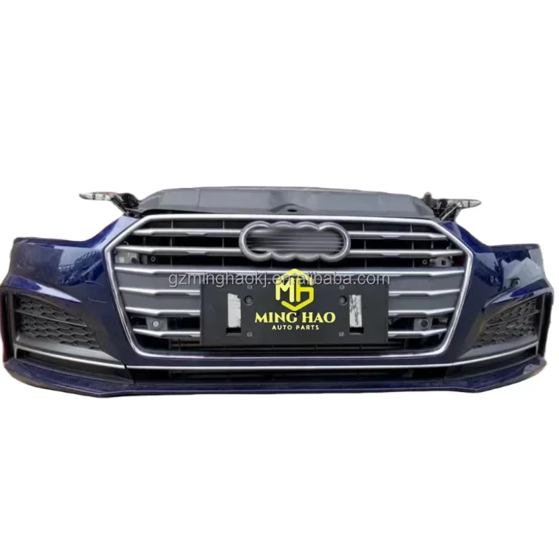 

Supercar bumper For Audi A5 A6 RS5 Front nose front bumper with electronic fan radiator Gershan plastic body Kit 2017-2021