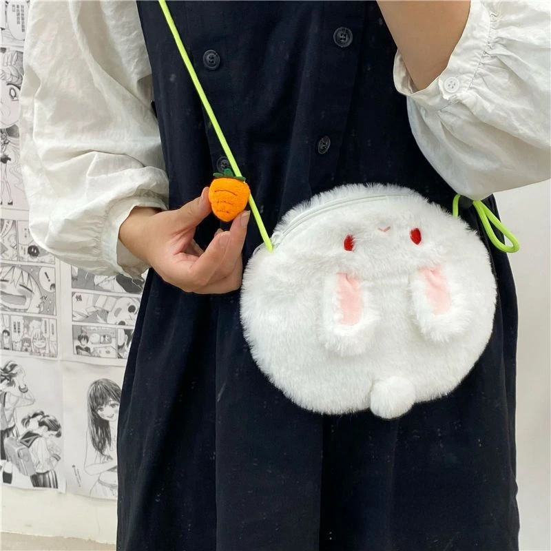 Coniglio giapponese carino peluche coniglio Messenger Bag grande capacità Kawaii borsa da donna borse a tracolla borse Tote Bag borsa