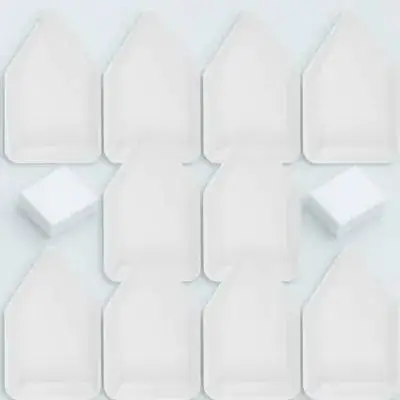 10 قطعة قوارب الوزن عينة صواني الوزن معدات المختبرات التراص قياس لوحات الوزن مقاومة للأحماض خامل بيولوجي #6