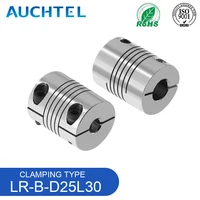 Conector de Motor de acoplador de eje de bobinado elástico de aluminio LR B D25L30, tipo de sujeción de 5mm a 12mm, acoplamiento CNC Flexible personalizado