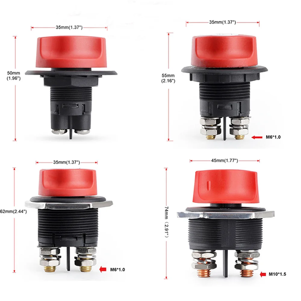 DC 12V 50A 100A 200A 300A Auto Rally Batterie Schalter Trennschalter Power Isolator Cut Off Schalter Kit für Lkw Auto Motorrad Boot – Detail 2