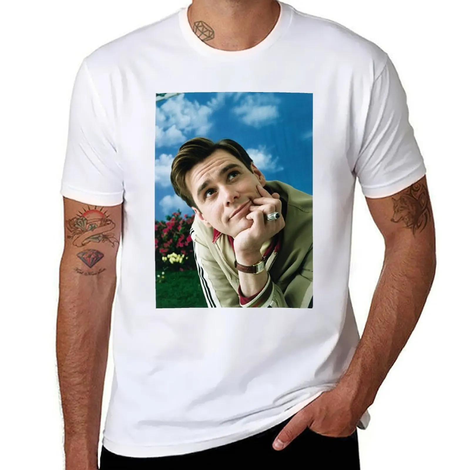 

Young Jim Carrey T-Shirt t shirts with prints cotton t shirt man T-Shirt