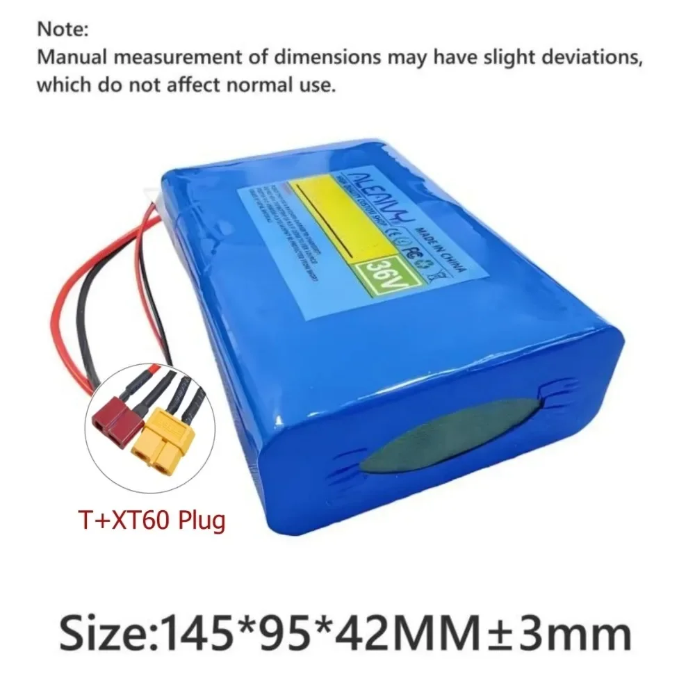 36V 10S2P 7000mAh 18650 lithium battery pack with built-in BMS system, suitable for 42V electric commuting tools and scooters