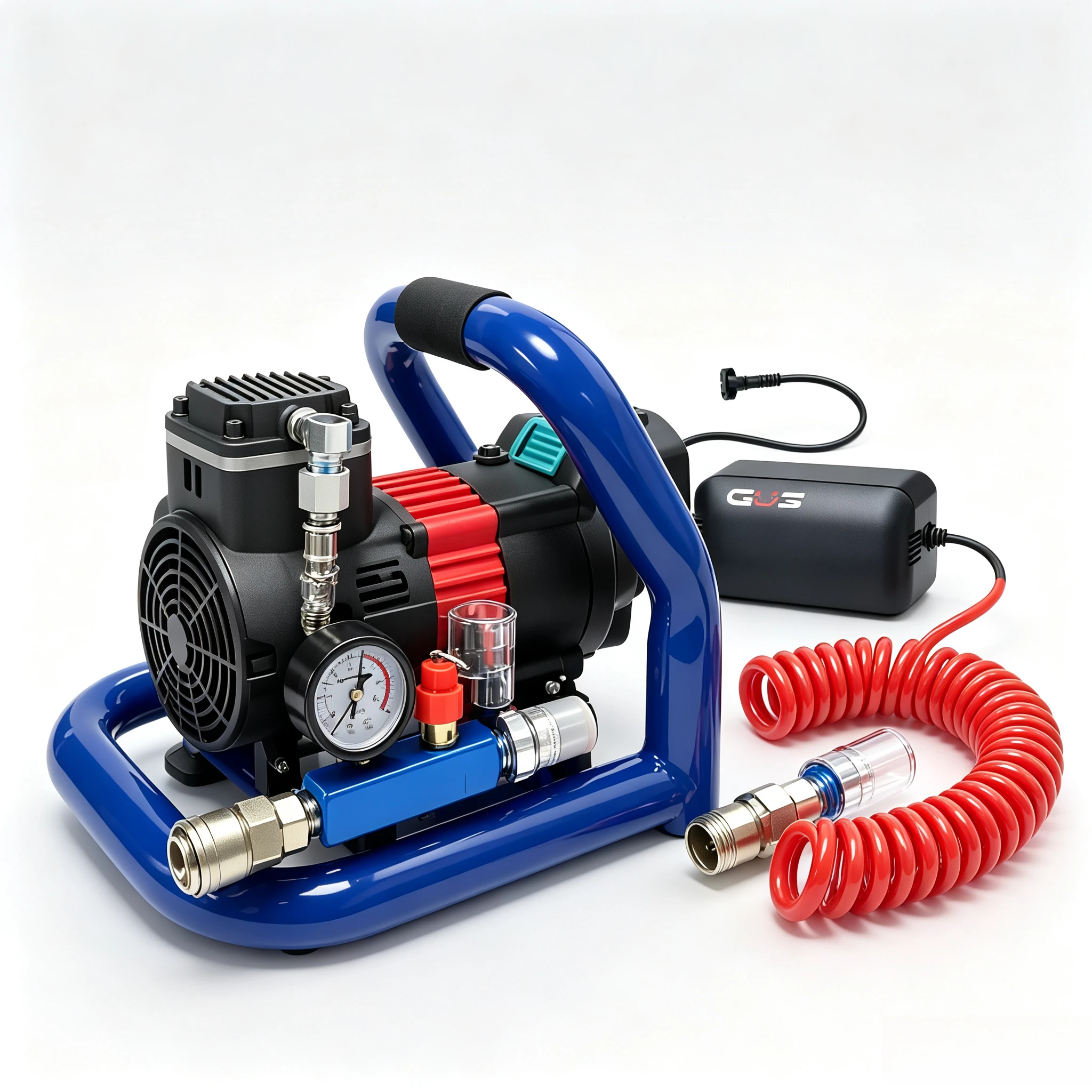 AC/DC Dual Use Portable Wireless Air Compressor, Rechargeable Lithium Battery Multifunctional Tire Inflator for Car Motorcycle