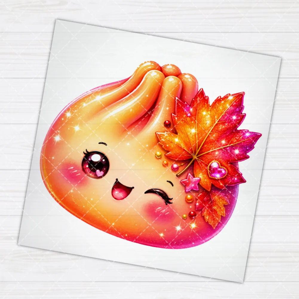 15cm 20cm Autumn Pumpkin Harvest Heat Transfer Sticker Waterproof for Cloth T-shirt Sweatshirt Pants DIY Craft