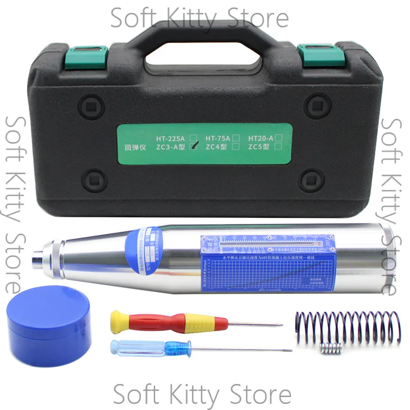 ZC3-A silver rebound hammer for mortar sclerometer zc3 concrete test hammer sliver Schmidt Hardness Tester