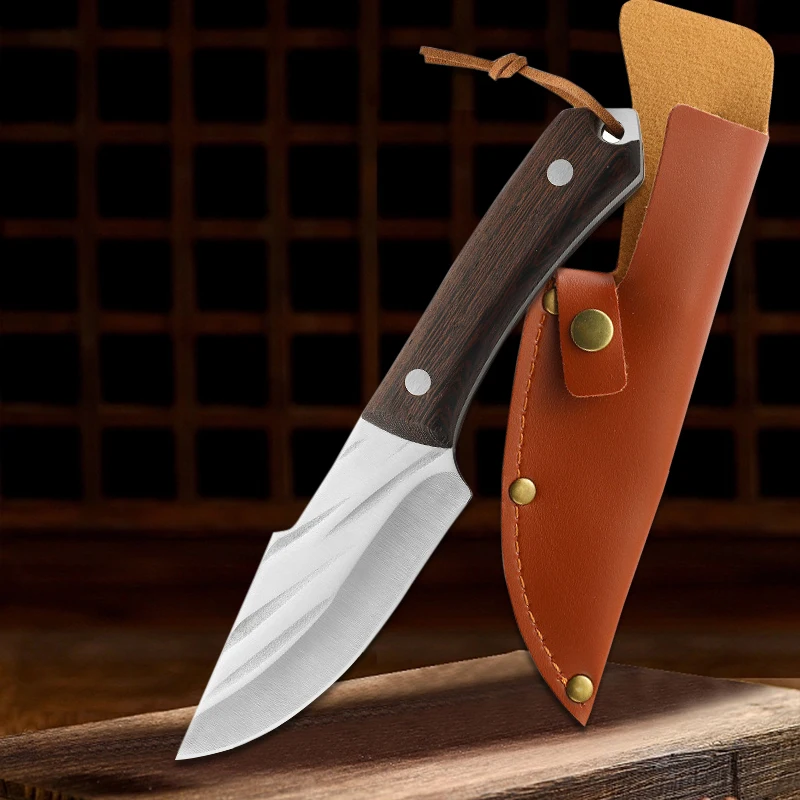 Stainless Steel Kitchen Boning Knife High Hardness Cleaver Utility Knife Fishing Pocket Utility Knife Meat Vegetable Cutter