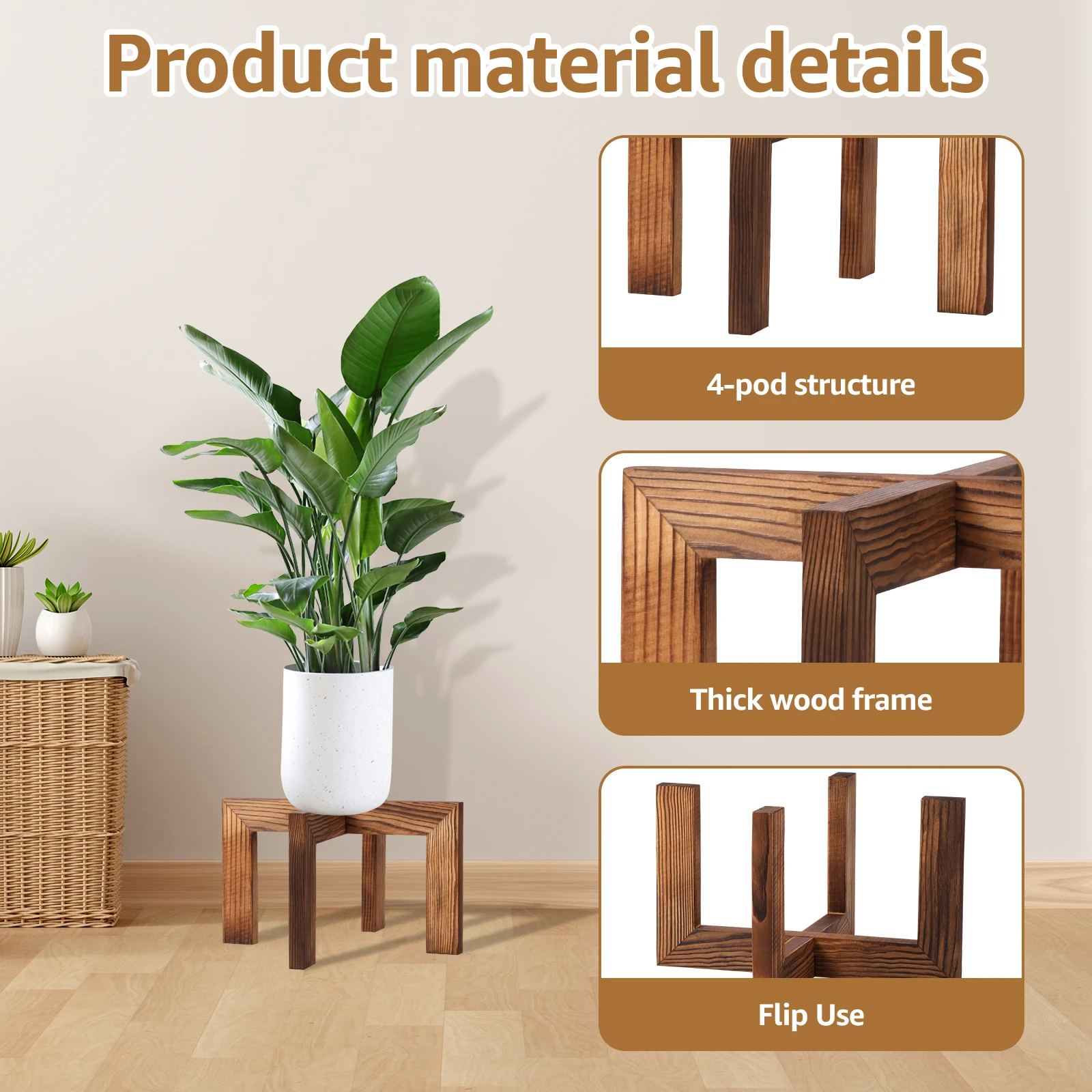 Houten Bloempot Houder Indoor  - Bonsai Garden Display Stands recensie en prijs