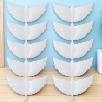 

10Pcs Festival Balloons White Dove Design Premium Foil Material Weather Resistant Party Decoration for Birthday Wedding Garden