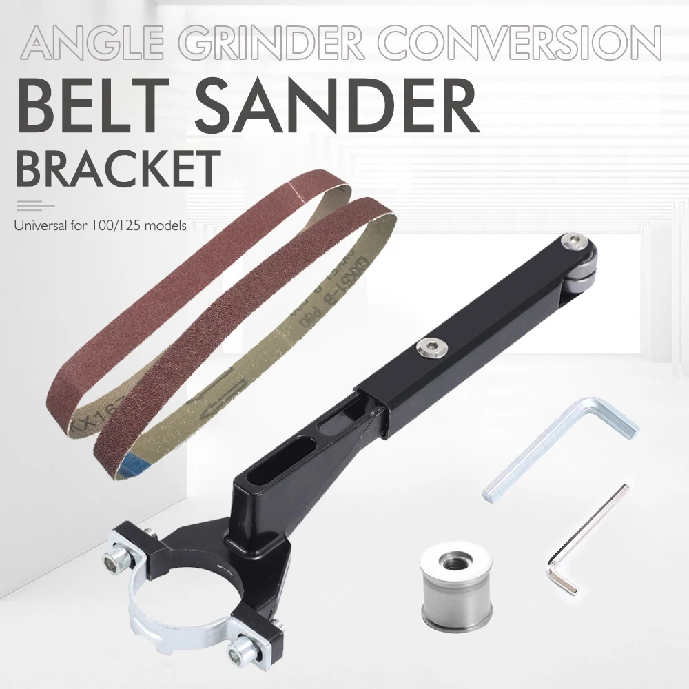 

M10/M14 Angle Grinder Belt Sander Adapter for 100/115/125 - Sanding Belt Adapter Kit - Angle Grinder To Belt Sander Converter