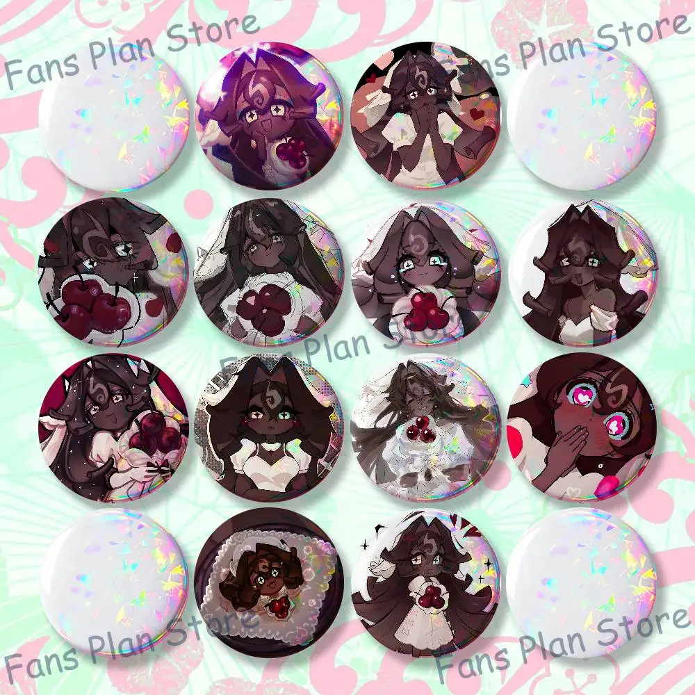 Black Forest Cookie K-Kingdom 22mm,32mm,42mm,58mm,75mm Round Badge Brooch Various Clothing Backpacks Jewelry Accessories Gift