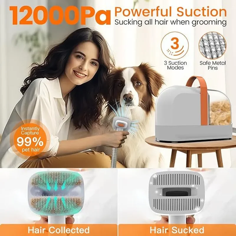 Pet Vacuum Cleaner Multifunctional Beauty Cleaner Big Dust Cup Hair Suction Hair Dryer Cat Dog Hair Suction Pet Comb