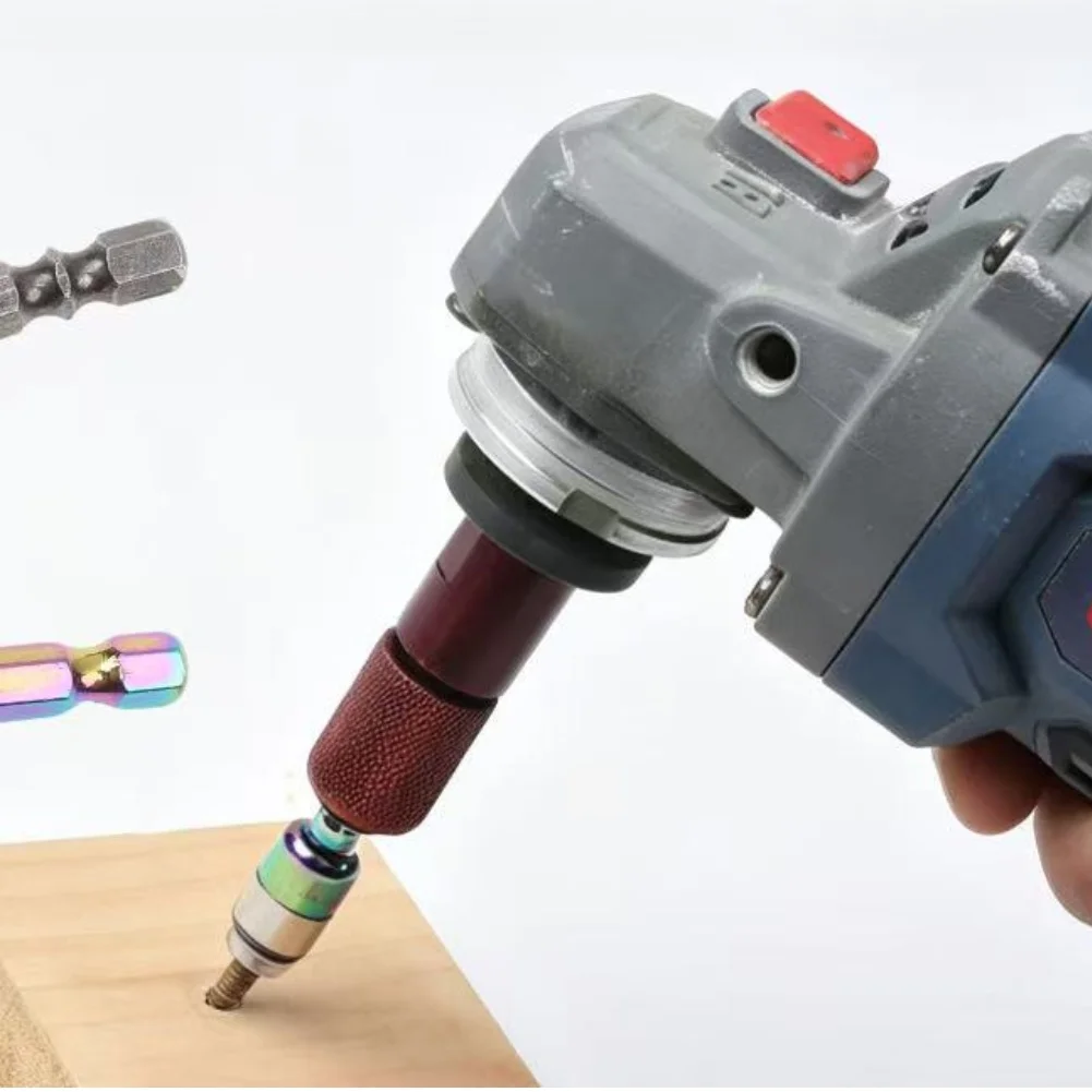 

Adapter for Angle Grinder M10 Mounting Thread to Accept 6.35mm Hex Shank Tools on For 100mm Diameter Grinding Equipment