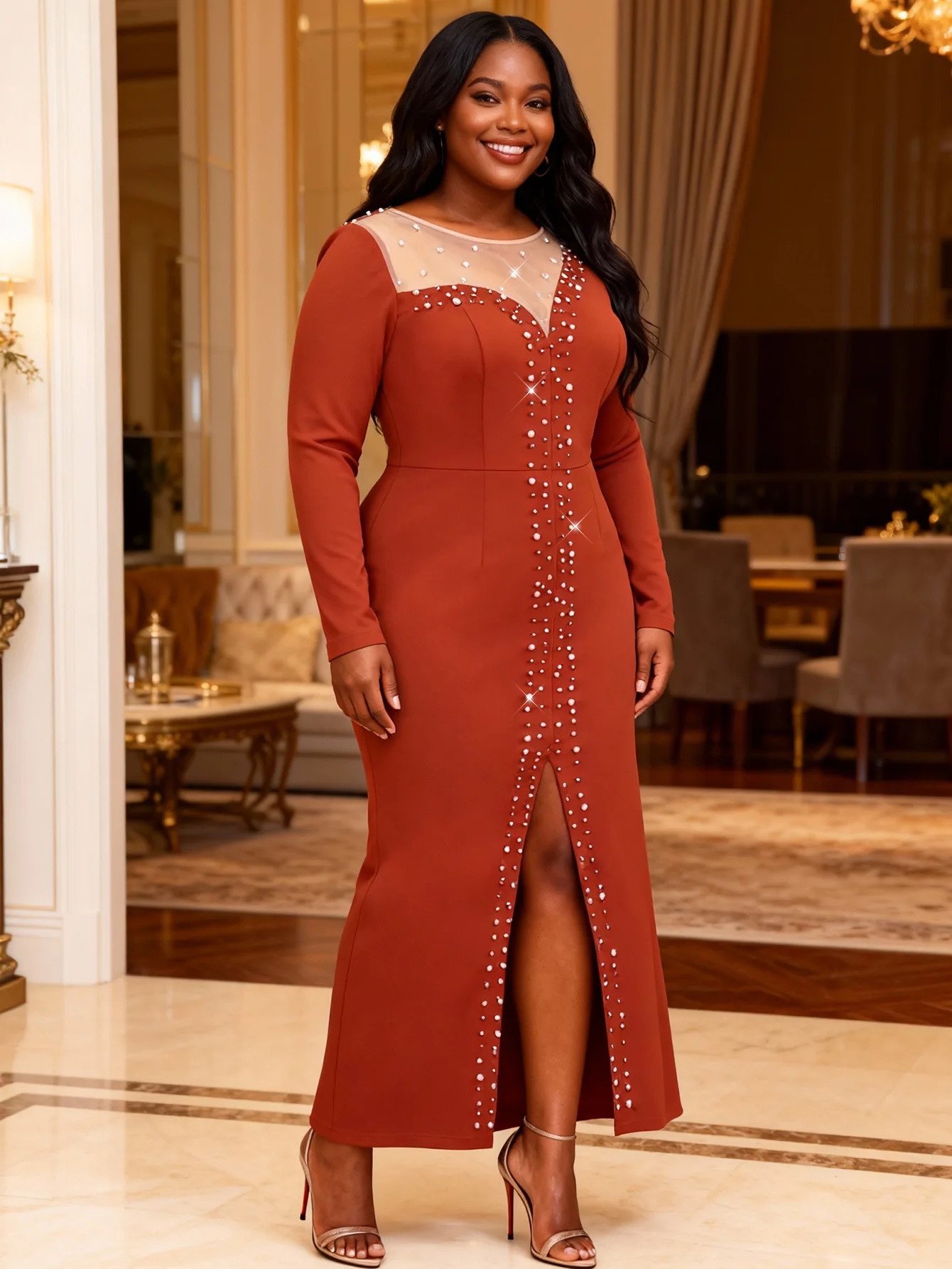 

Африканские платья для женщин: элегантное весенне-осеннее платье макси с длинным рукавом в стиле дашики, традиционная африканская одежда для женщин, 2026